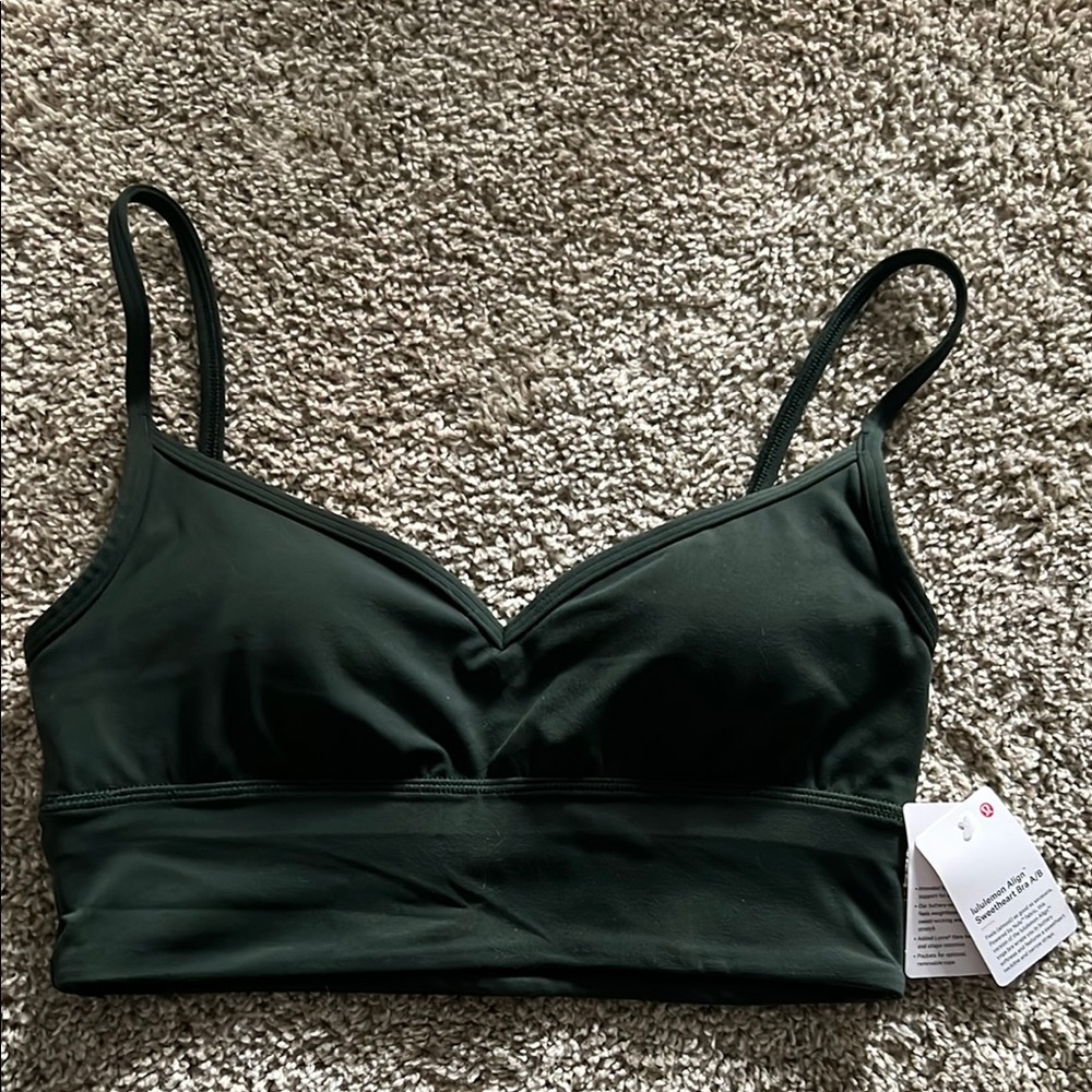 Lululemon align sweetheart bra Legacy Green